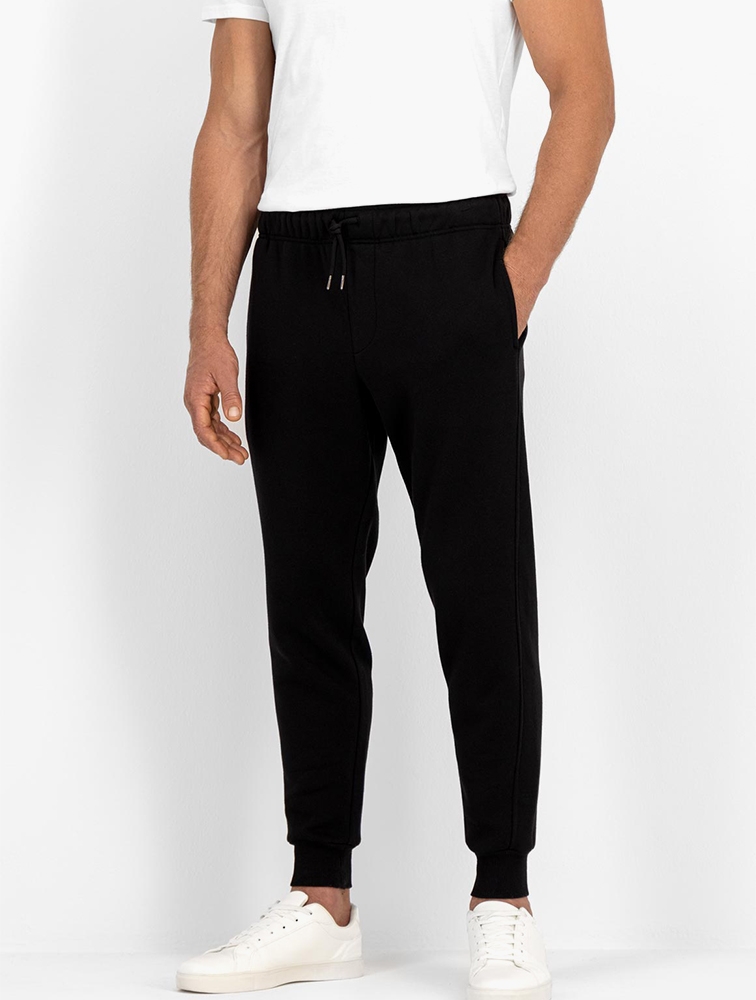 Mens black slim fit joggers shop
